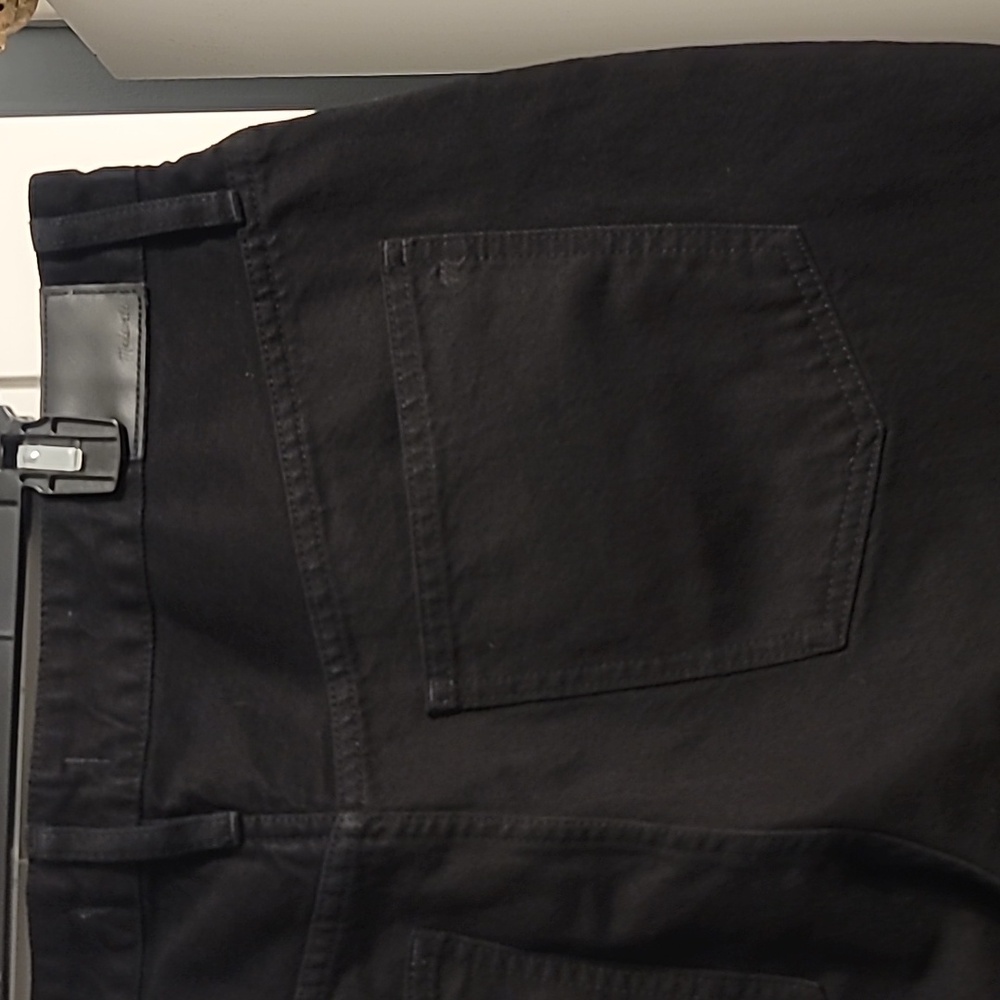 Madewell The Perfect Vintage Jean Womens 33 (38) Black Curvy Tappered Moms AJ192 - Picture 9 of 14